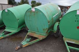 Trailer Engineering 500 gallon fast tow bunded fuel bowser c/w hand pump, delivery hose & nozzle