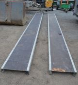 2 - 17 ft aluminium staging boards