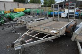 Indespension 10ft x 5ft tandem axle plant trailer A546488