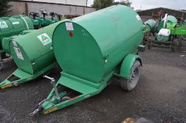 Trailer Engineering 500 gallon fast tow fuel bowser
c/w hand pump, delivery hose & nozzle
A450015