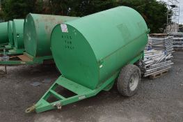 Trailer Engineering 500 gallon site tow bunded fuel bowser c/w hand pump, delivery hose & nozzle