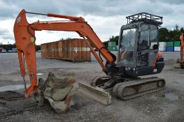 2008 Hitachi ZX 50 5 tonne rubber tracked mini excavator