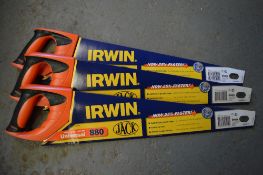 3 - Irwin universal saws New & unused