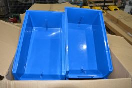 10 - XL1 blue plastic storage bins
New & unused
