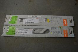 2 - Stihl 16 inch chainsaw guide bars New & unused