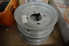 2 - 8 inch trailer wheels New & unused