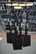 5 - taper mouth black shovels New & unused