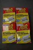 4 - Big Cheese rat killer stations New & unused