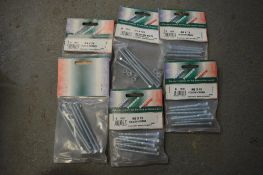 6 packs of various fixings New & unused