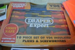 Draper Expert 10 piece insulated plier & screwdriver set New & unused