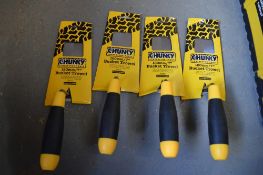 4 - Chunky 7 inch bucket trowels New & unused