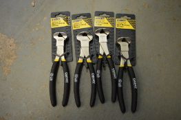 4 - Chunky 8 inch end cutting pliers New & unused