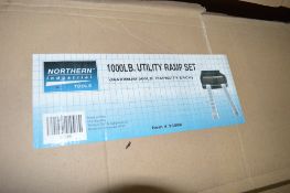 1000 lb steel utility ramp set
New & unused