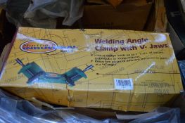 Welding angle clamp with V-jaw New & unused