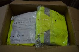 18 - Hi-Viz yellow work jackets Size L New & unused