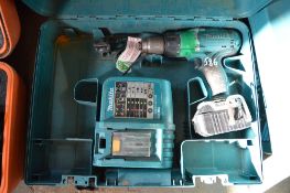 Makita 18v cordless drill c/w charger & carry case P45429