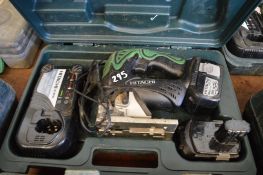 Hitachi 18v cordless jig saw
c/w charger, spare battery & carry case
P45095