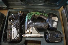 Hitachi 18v cordless drill c/w charger, spare battery & carry case P45077
