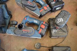 Bosch 18v cordless planer c/w charger & spare battery P45011