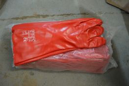 20 pairs of Gauntlet red PVC 14 inch gloves New & unused