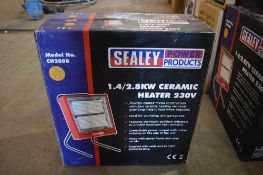 Sealey 2.8kw 240v ceramic heater New & unused