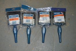 4 - Draper 100mm paint brushes New & unused