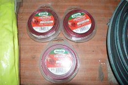 3 - 15 metre long 2 mm trimmer wires New & unused