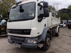 DAF 55-220 18 tonne 3 way tipper wagon
Registration Number: DX07 VBZ
Date of Registration: 29/08/