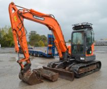 Doosan DX80R 8 tonne rubber tracked excavator
Year: 2010
S/N: 50319
Recorded Hours: 3600