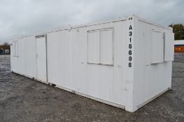 32 ft x 10 ft steel anti-vandal office unit
c/w keys
A316696