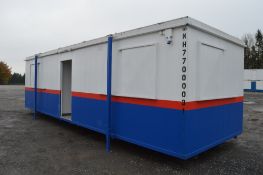 32 ft x 10 ft steel anti vandal jack leg site office
Split into two offices
**No doors**