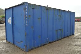 21 ft x 9 ft steel store
c/w keys
A213383