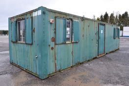 32 ft x 10 ft steel anti vandal office unit
*Split into two rooms*
c/w keys
A316701
**External