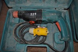 Makita 110v SDS hammer drill c/w carry case KNT0310