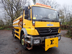 Mercedes Benz 2628 Axor 26 tonne pre wet gritting wagon
Registration Number: VX56 AYL
Date of