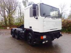 Seddon Atkinson 6x4 68 tonne sleeper cab tractor unit (Ex MOD)
VIN: 93431
Recorded k/m's: 165,673