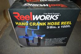 Reel Works hand crank hose reel New & unused