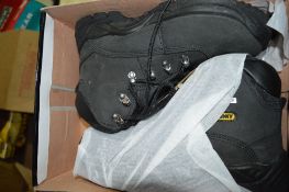 6 pairs of Chunky black safety boots size 6 New & unused