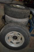 5 - Landrover fit 15 inch alloy wheels, tyres & wheel nuts
*No VAT on hammer price but VAT will