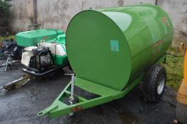 500 gallon site tow bunded fuel bowser
c/w manual pump, delivery hose & nozzle
A401929