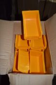 20 - XL12 yellow plastic storage bins New & unused