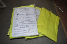 10 pairs of Hi-Viz yellow work trousers size 40W x 32L New & unused