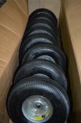 8 - 4.10/3.50 - 4 pneumatic wheel & tyre combos New & unused
