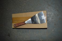 6 - wooden handled steel scrapers New & unused
