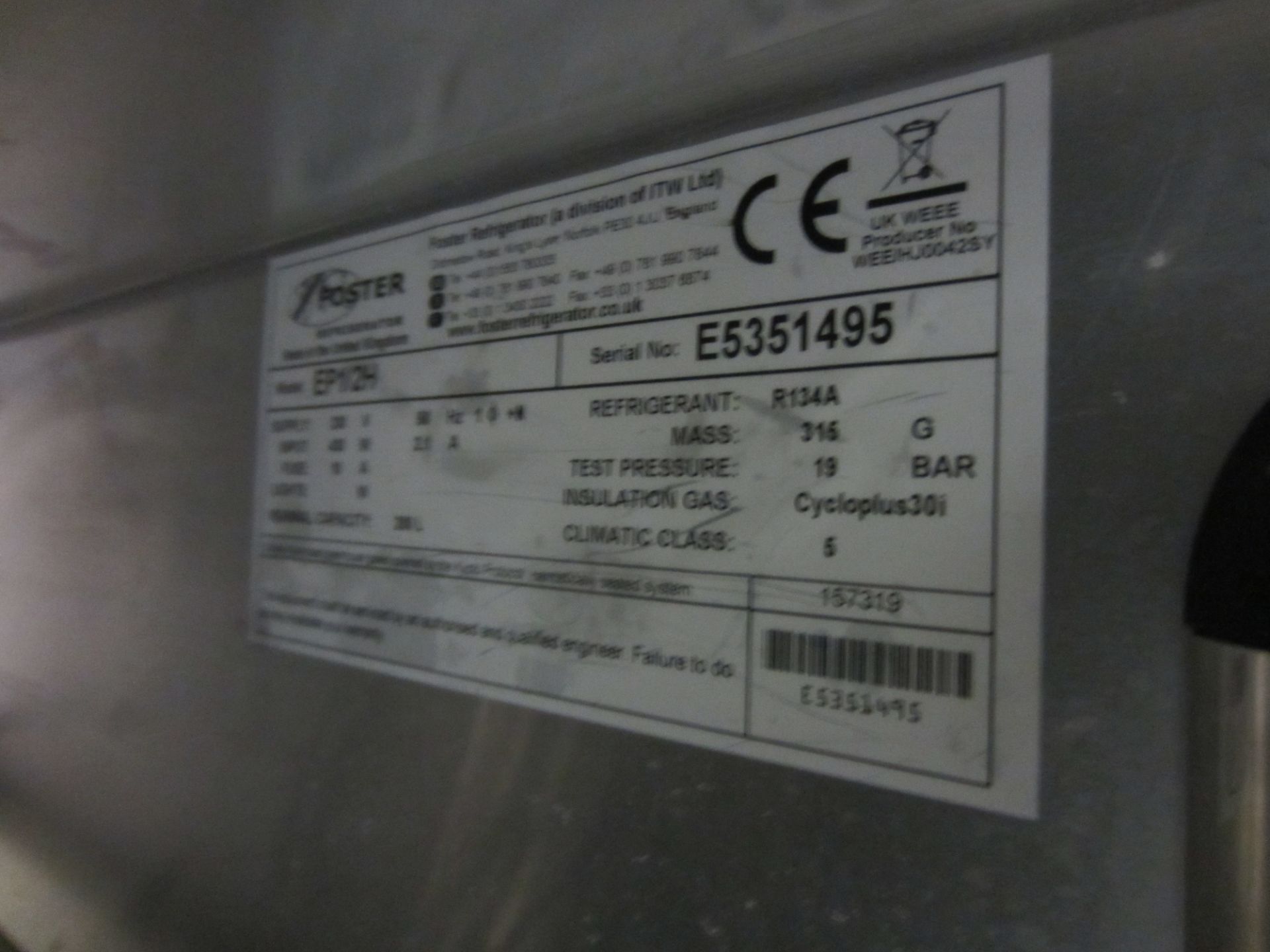 Foster Eco Pro G2 Refrigerated Counter EP1/2HSA - Image 3 of 3