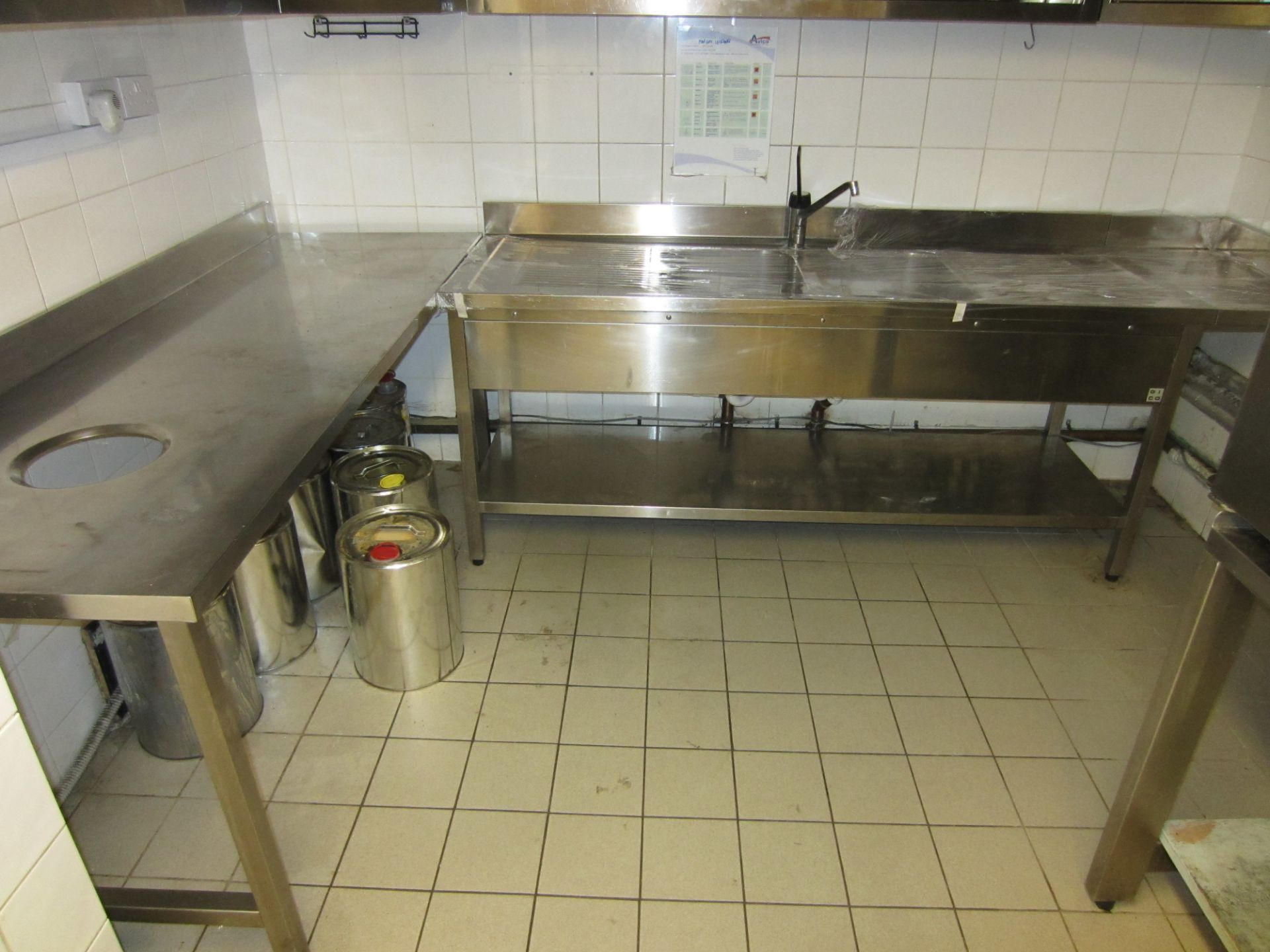 Gico Double Bowl, Double Drainer Sink With Lever Tap, Shelf Under With RH Table Extension - Image 2 of 2