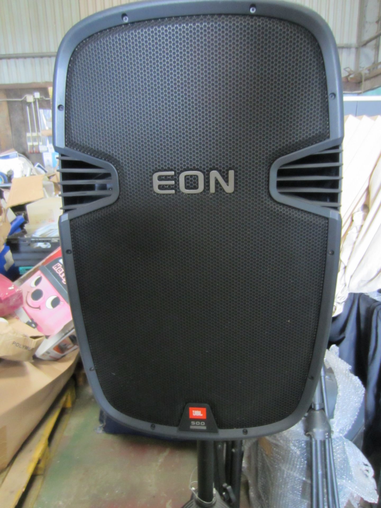Pair of JBL 500 Series EON Pro Speakers on Tripod stands - Image 2 of 5
