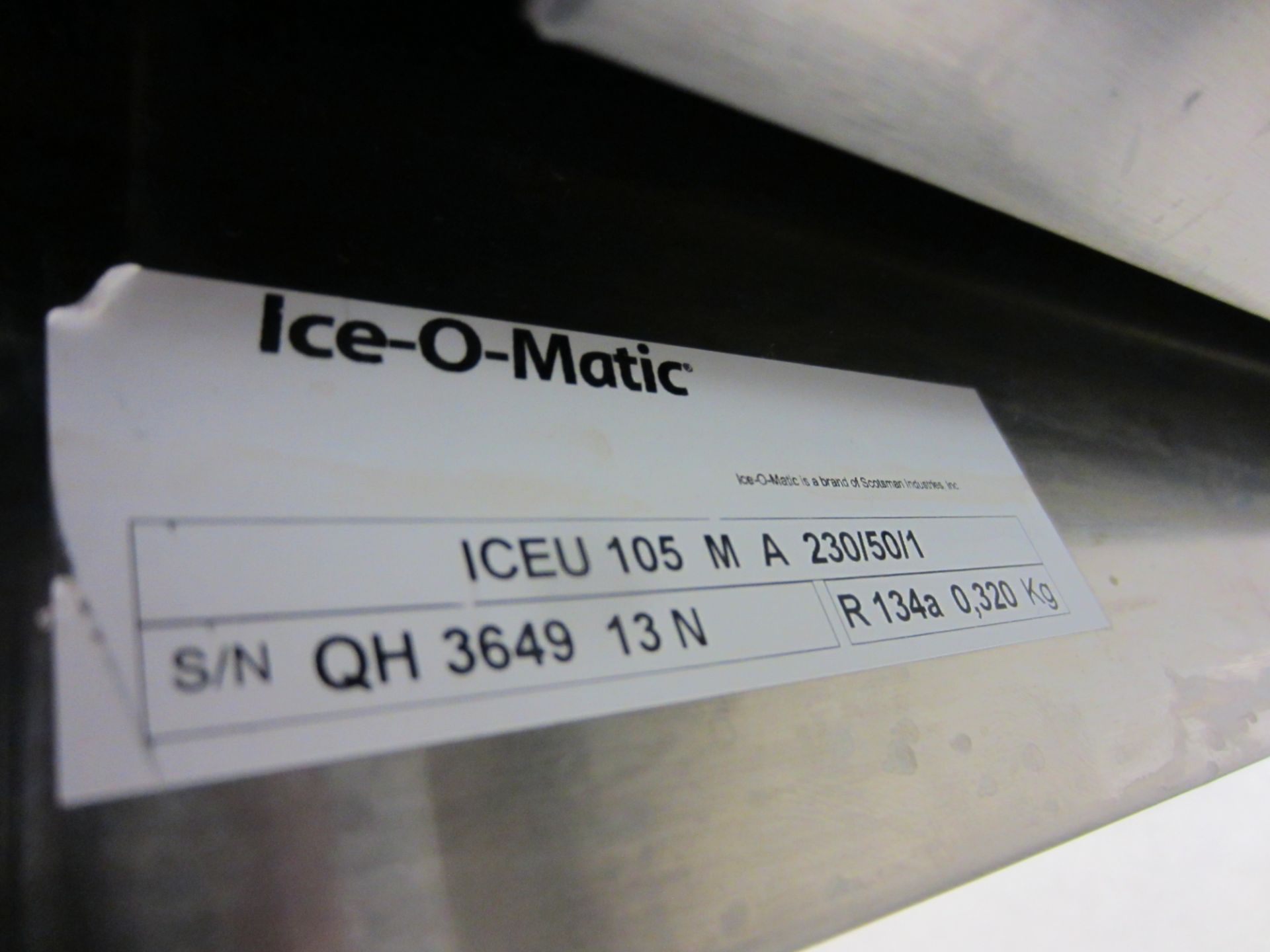 Classeq Type ICEU105 Ice-O-Matic Ice Maker With Bin, Cube Style, Air-Cooled - Image 2 of 2
