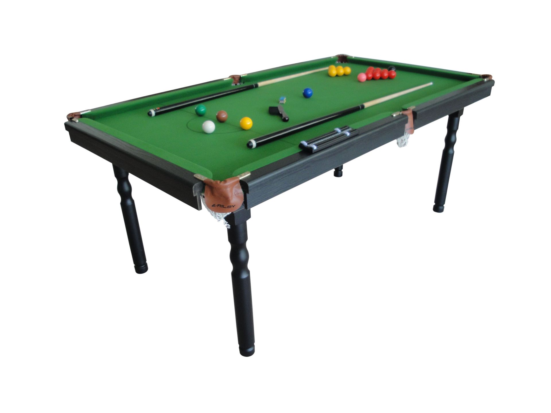 6 x 4 Snooker Table ( New & Boxed ) Complete With Balls, Cues, Triangle etc - Image 2 of 3