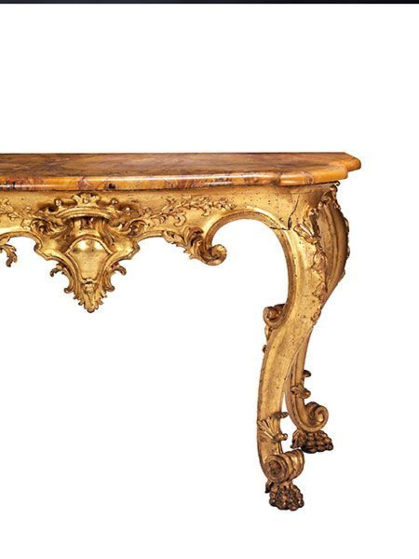 Large wall console table Height: 92 cm. Wall width: max. 150 cm. Depth: 73 cm. Italy (Lucca, circa - Bild 4 aus 5